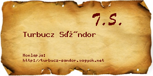 Turbucz Sándor névjegykártya